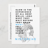 深いソウル哲学引用文ニーチェ ポストカード (正面/裏面)