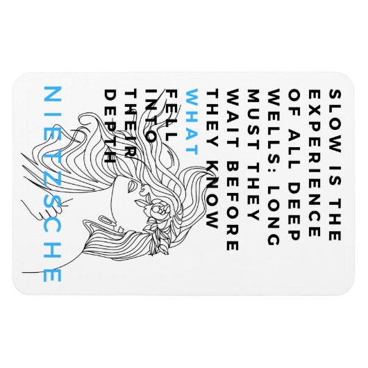 深いソウル哲学引用文ニーチェ マグネット (横)