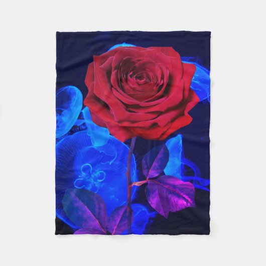 深いダイブダトゥデイ#6コージー海 フリースブランケット (正面)