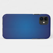 深いダークブルーグラインヴィネット Case-Mate iPhoneケース (裏面(横))