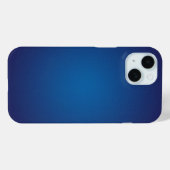 深いダークブルーグラインヴィネット Case-Mate iPhoneケース (裏面 (横))