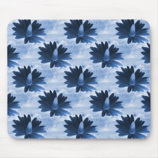 深いダークブルー海… マウスパッド (正面)