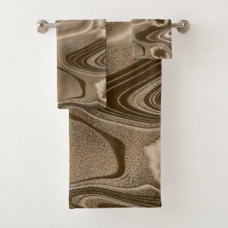 深いチョコレート放射エレガンスバスタオルセット バスタオルセット