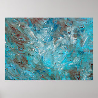 深いティール（緑がかった色） ポスター