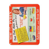 深いディッシュアップルパイレシピヴィンテージPyrex マグネット (縦)