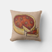 深いディッシュペパローニピザシカゴイリノイIL食品 クッション (正面)