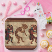 深いデザートカラーズソウトウェスターンココペリトリオ ペーパープレート (パーティー)