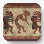 深いデザートカラーズソウトウェスターンココペリトリオ ペーパープレート (正面)