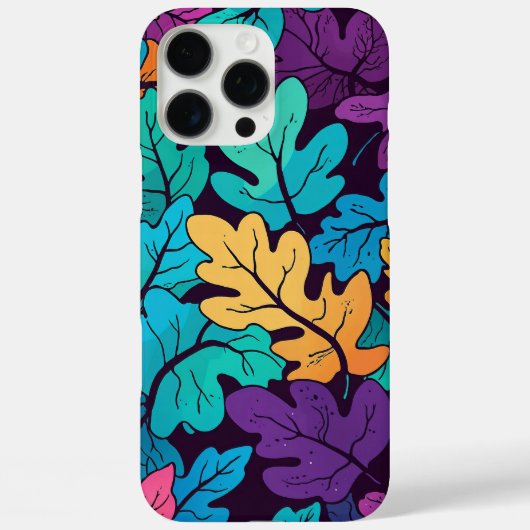 深いトネド離れオークカラフルズ秋パターン Case-Mate iPhoneケース (裏面)