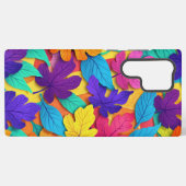 深いトネド離れオークカラフルズ秋パターン SAMSUNG GALAXYケース (裏面横)