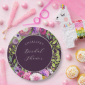 深いナス・ドリームブライダルシャワー紙プレート ペーパープレート (パーティー)