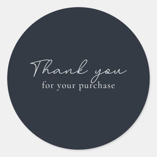 深いネイビーご購入ありがとうございます ラウンドシール (正面)