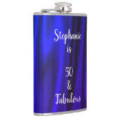 深いネオンブルーシルキーサテンシャイニー50 & Fabuous フラスク (右)