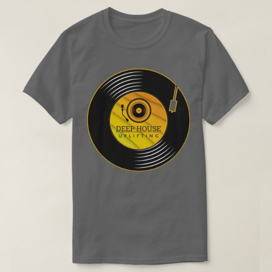 深いハウスアップフィティングビニル Tシャツ (デザイン正面)