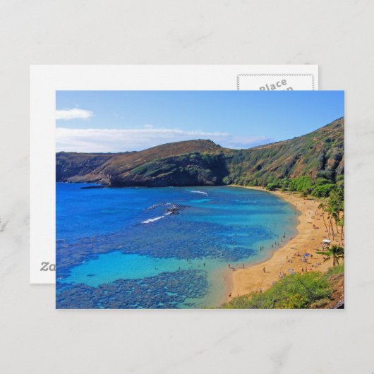 深いハナウマベイ3,ホノルル,オアフ,ハワイ内陸部 ポストカード (正面/裏面)