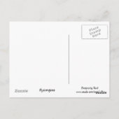 深いバイオレットアジサイ ポストカード (裏面)