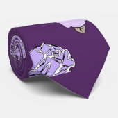 深いバイオレットフローラオフィスタイ ネクタイ (ロール)