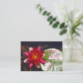 深いバラカラーロータスブロッサムカスタマイズ 名刺 (スタンド正面)