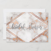 深いバラ金ゴールド/銅大理石書道 招待状 (正面)