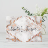 深いバラ金ゴールド/銅大理石書道 招待状 (スタンド正面)