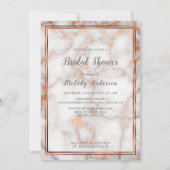 深いバラ金ゴールド/銅大理石書道 招待状 (裏面)