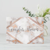 深いバラ金ゴールド/銅大理石書道 招待状 (スタンド正面)