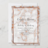 深いバラ金ゴールド/銅大理石書道 招待状 (裏面)