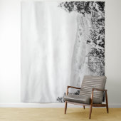 深いパウダーツリー//白黒スキー タペストリー (インサイチュ)