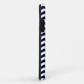 深いパシフィックブルーウェーブシェブロン名 Case-Mate iPhoneケース (裏面/右)