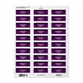 深いパープルこうもりハロウィーンをテーマ不気味にした ラベル (フルシート)