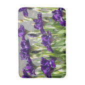 深いパープルアイリスフローラ バスマット (正面縦)