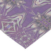 深いパープルアールヌーボーデコカレイドスコスペクシャルフラクタル ロングテーブルランナー (コーナー)