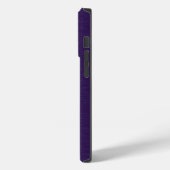 深いパープルエレガントフローラレースオンパープルケースマット Case-Mate iPhoneケース (裏面 / 左)