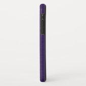 深いパープルエレガントフローラレースオンパープル Case-Mate iPhoneケース (裏面/左)