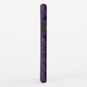 深いパープルエレガントフローラレースオンパープル Case-Mate iPhoneケース (裏面/右)