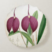 深いパープルオーキッドヴィンテージマスデヴァリアハリヤナ ラウンドクッション (裏面)