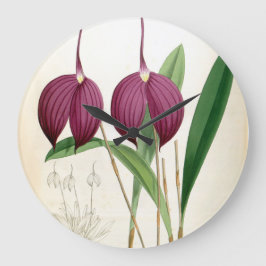 深いパープルオーキッドヴィンテージマスデヴァリアハリヤナ ラージ壁時計