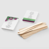 深いパープルキングプロテアウォーターカラーアート ハンドファン (組立なし)