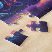 深いパープルシー ジグソーパズル (側面)