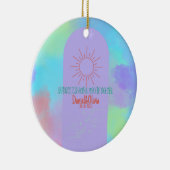 深いパープルソフトウィーディング物 セラミックオーナメント (右)