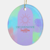 深いパープルソフトウィーディング物 セラミックオーナメント (左)