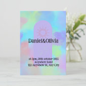 深いパープルソフトウィーディング物 招待状 (スタンド正面)