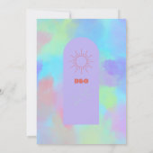 深いパープルソフト結婚ズ セーブザデート (裏面)