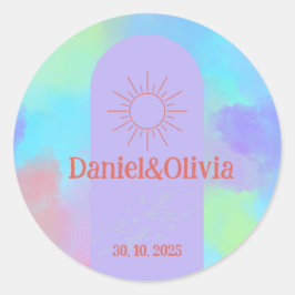 深いパープルソフト結婚物 ラウンドシール