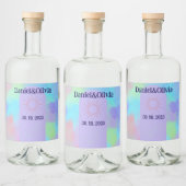 深いパープルソフト結婚物 リキュールボトルラベル (ボトル)