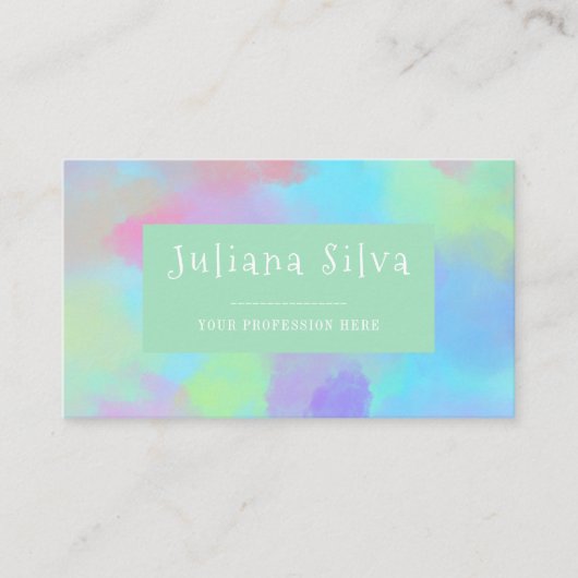 深いパープルソフト 名刺 (正面)