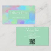 深いパープルソフトQR付き 名刺 (正面/裏面)