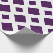 深いパープルダイヤはっきりしたモンド縁ど白 ラッピングペーパー (角)