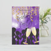 深いパープルバチェロレッテ 招待状 (スタンド正面)