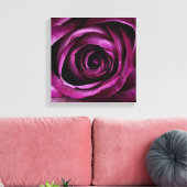 深いパープルバラ キャンバスプリント (インサイチュ (リビング))